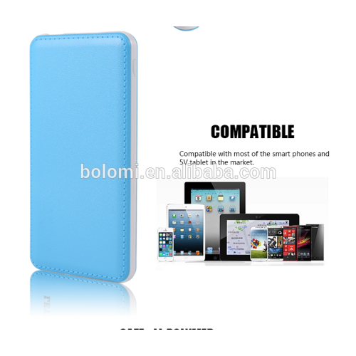 BOLOMI 10pcs/Lot Ultra Thin Slim Portable Power Bank Genuine High Capacity 6000mAh Fast Charging Backup Battery Pack Charger